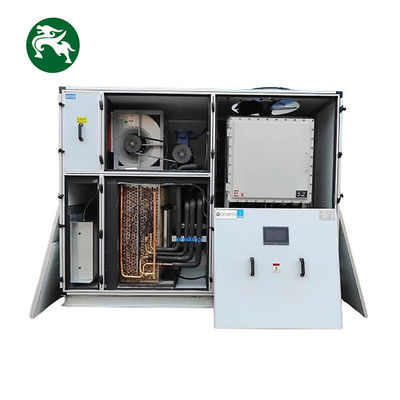 Ανάκτηση θερμότητας από συμπύκνωση 10HP DX Ενσωματωμένη συσκευασμένη μονάδα στέγης με ανθεκτική έκρηξη ανεμιστήρα