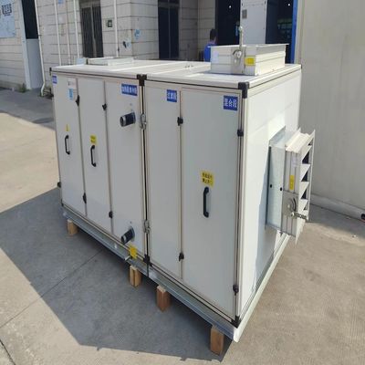 5000-10000m3/H Βιομηχανική καθαρισμός αέρα Ψυχρό νερό Αεροκάμαρα AHU μονάδα χειρισμού